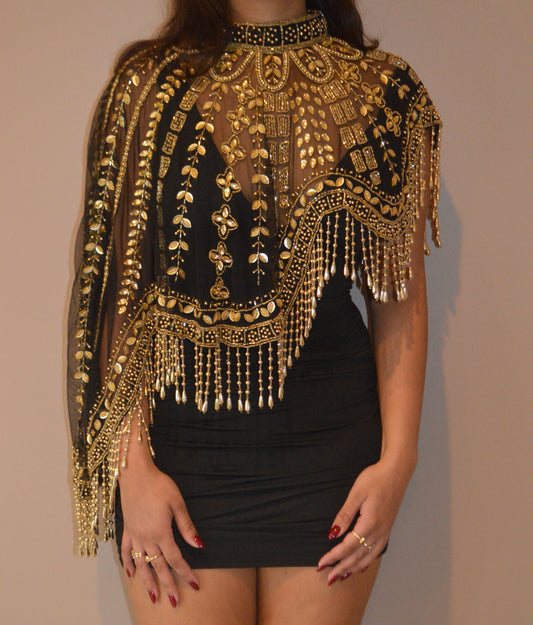 Kanchan Beaded Cape {PRE-ORDER ITEM}