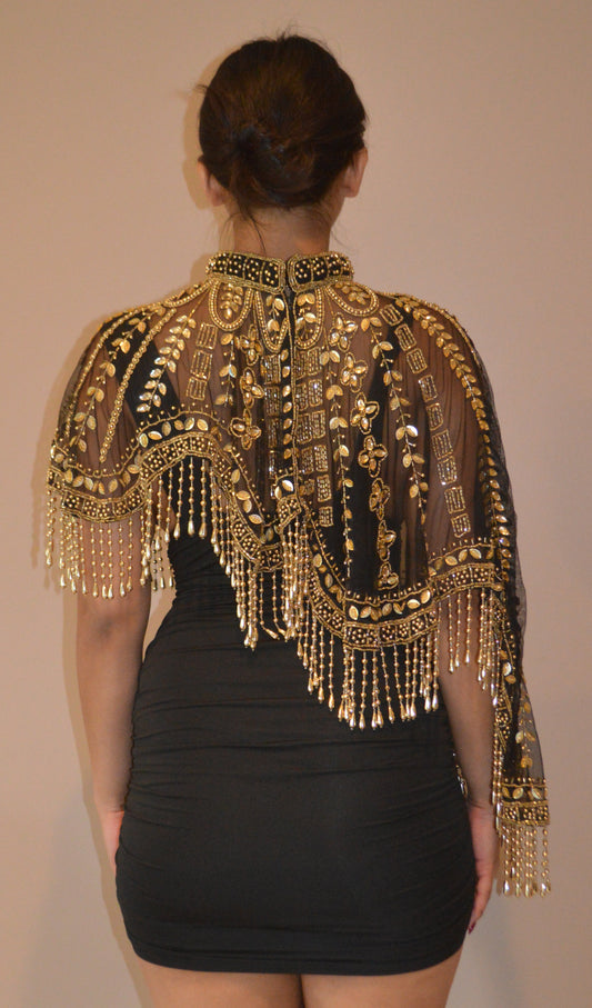 Kanchan Beaded Cape {PRE-ORDER ITEM}