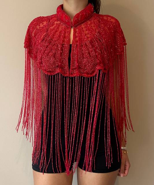 Rajdhani Beaded Cape {PRE-ORDER ITEM}